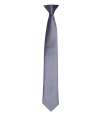PR755 Premier 'Colours' Satin Clip Tie Steel colour image